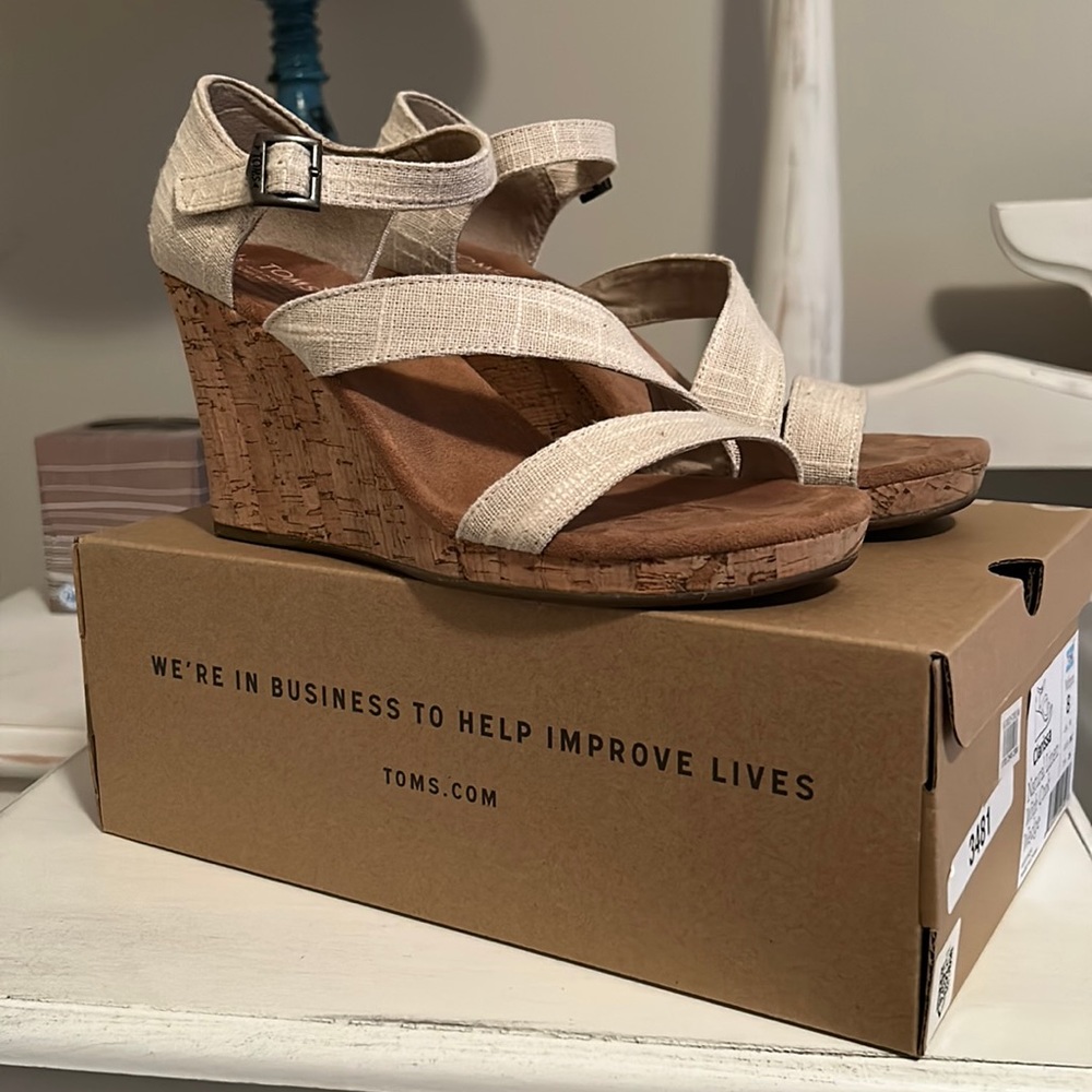Tom’s cork wedges - Clarissa